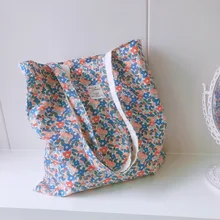 Womens Shopping Shoulder Bag For Groceries Large Floral Female Reusable Foldable Shopper Tote Book Bag Handbag For Ladies Girl
