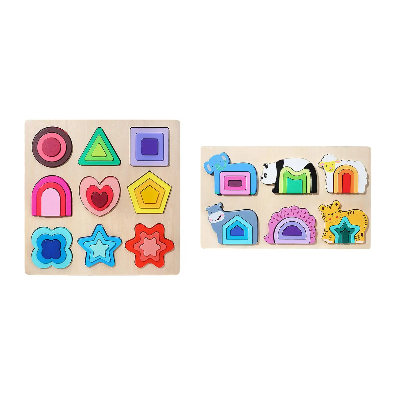 Shape Color Cognition Puzzles Jigsaw Puzzle Toys Wooden Shape Sorter Geometric Shape Puzzle for Girls Toddlers Children Kids
Shape Color Cognition Puzzles Jigsaw Puzzle Toys Wooden Shape Sorter Geometric Shape Puzzle for Girls Toddlers Children Kids