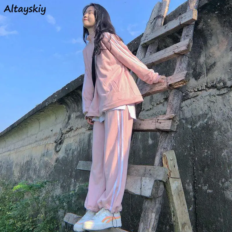 Sets Women Tracksuits Fall Stylish Female Casual Long Sleeve Outfit Sweet Ulzzang Trouser Basic Ins Teens Outwear Baggy Harajuku
Sets Women Tracksuits Fall Stylish Female Casual Long Sleeve Outfit Sweet Ulzzang Trouser Basic Ins Teens Outwear Baggy Harajuku