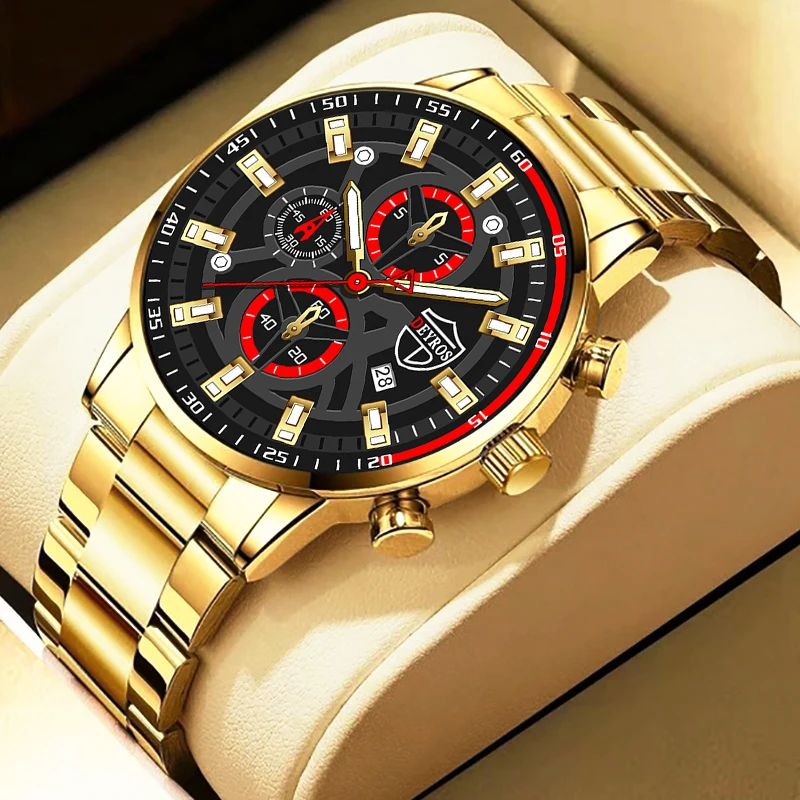 Fashion Mens Sports Watches Luxury Men Business Stainless Steel Quartz Wrist Watch Man Casual Leather Watch relogio masculino
Fashion Mens Sports Watches Luxury Men Business Stainless Steel Quartz Wrist Watch Man Casual Leather Watch relogio masculino