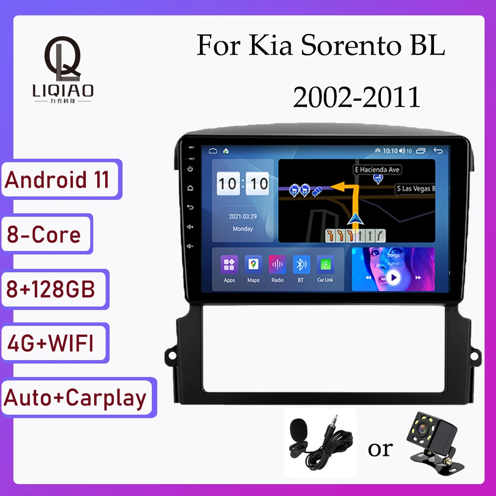 Автомагнитола Carplay RDS DSP на Android 11 со встроенным GPS-Навигатором для Kia Sorento BL 2002-2011, Авторадио, вид, камера FM AM
Автомагнитола Carplay RDS DSP на Android 11 со встроенным GPS-Навигатором для Kia Sorento BL 2002-2011, Авторадио, вид, камера FM AM
