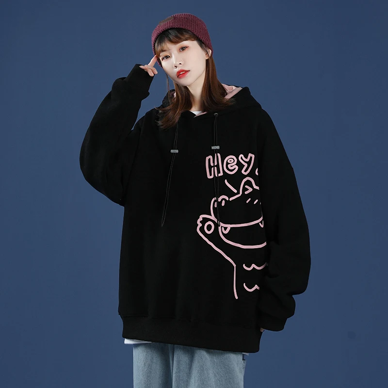 Cute Crocodile Korean Streetwear Oversize Blouses Harajuku Ulzzang Cartoon Print Vintage Chic Couple Shirts Long Sleeve Tops
Cute Crocodile Korean Streetwear Oversize Blouses Harajuku Ulzzang Cartoon Print Vintage Chic Couple Shirts Long Sleeve Tops
