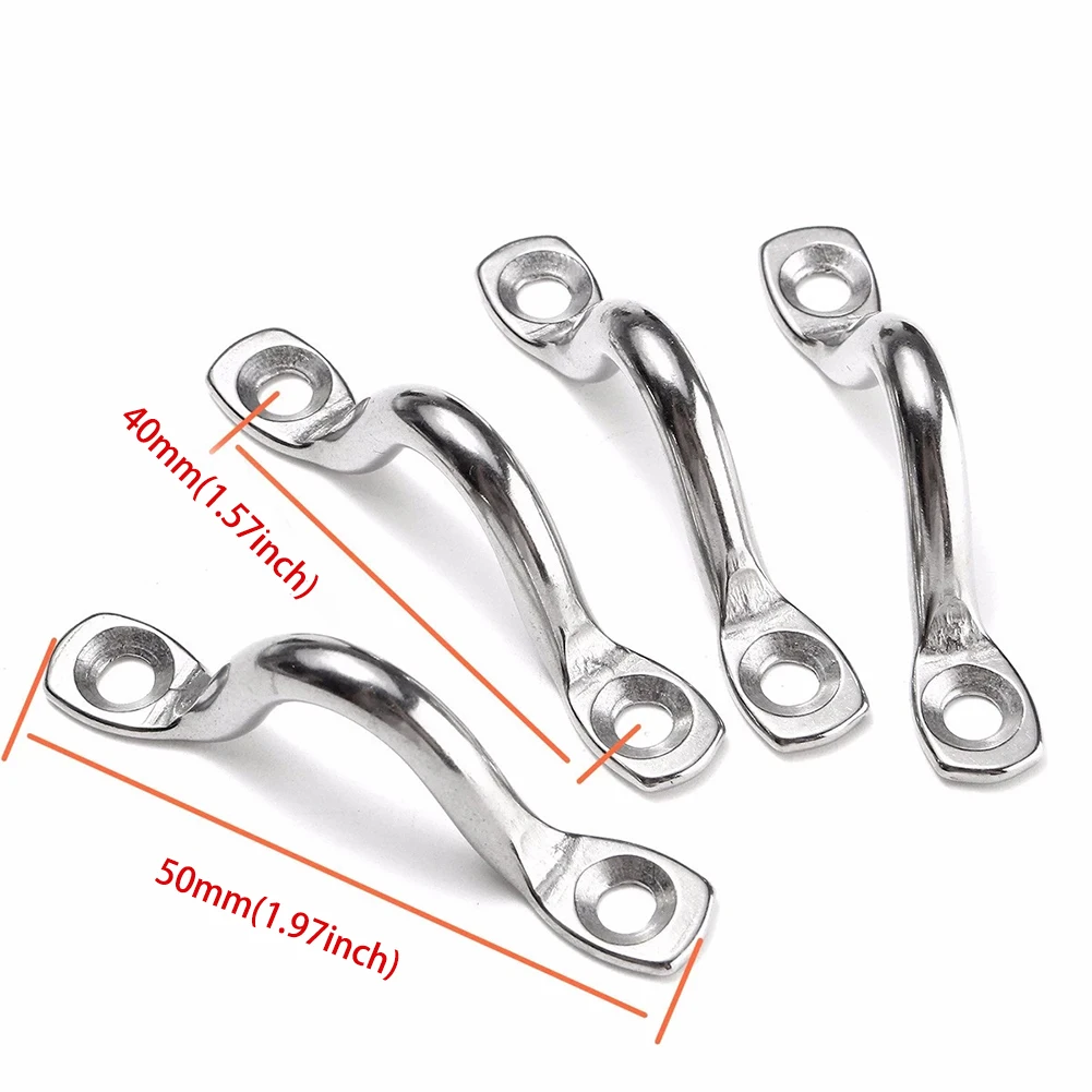 4Pcs 5mm Stainless Steel Wire Eye Strap Boat Marine Tie Down Fender Hook Canopy Premium Marine Grade 316 Stainless Steel
4Pcs 5mm Stainless Steel Wire Eye Strap Boat Marine Tie Down Fender Hook Canopy Premium Marine Grade 316 Stainless Steel