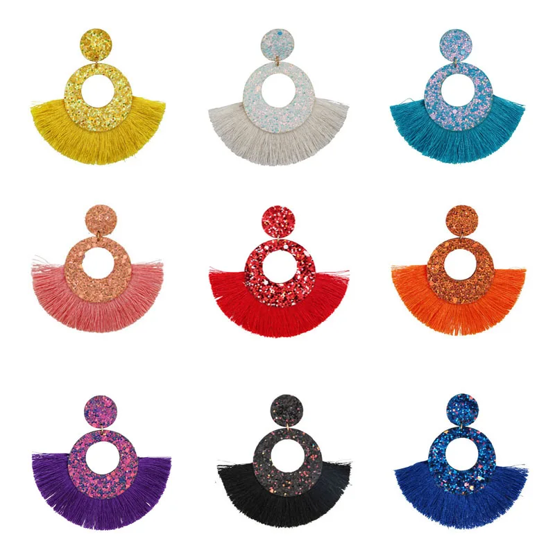 

2022 Korean Chinese Fashion Long Dangler Earring Leather Tassel Bohemia Earrings for Women Ear Rings Eardrop Jewelry Accessories