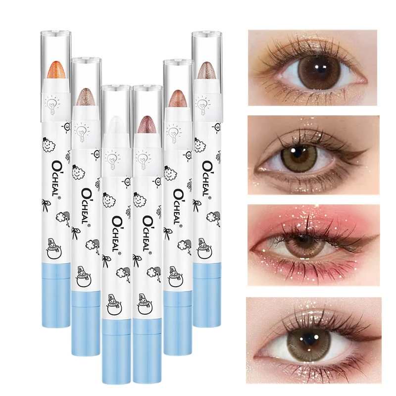 Cute Highlighter Eyeshadow Pen Eyes Corner Brightening Pearl High-gloss Eyeliner Waterproof Long Lasting Glitter Eyeshadow Stick 
Cute Highlighter Eyeshadow Pen Eyes Corner Brightening Pearl High-gloss Eyeliner Waterproof Long Lasting Glitter Eyeshadow Stick