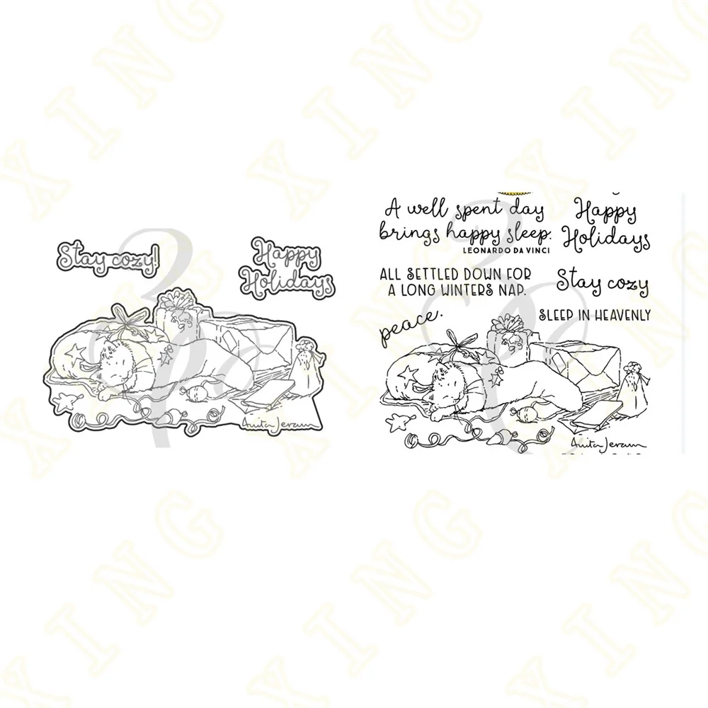 Cozy Cat Metal Cutting Dies Clear Stamps Scrapbook Diary Decoration Embossing Stencil Template DIY Greeting Card Handmade 2023
Cozy Cat Metal Cutting Dies Clear Stamps Scrapbook Diary Decoration Embossing Stencil Template DIY Greeting Card Handmade 2023