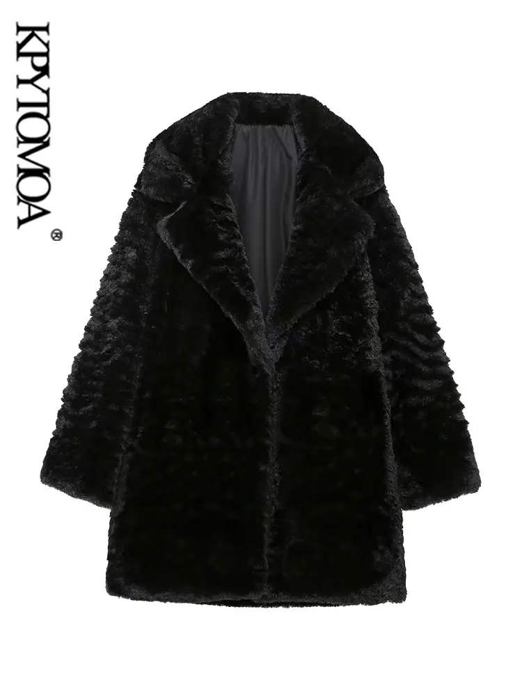 KPYTOMOA Women Fashion Thick Winter Warm Faux Fur Coat Vintage Long Sleeve Front Pockets Female Outerwear Chic Overcoat
KPYTOMOA Women Fashion Thick Winter Warm Faux Fur Coat Vintage Long Sleeve Front Pockets Female Outerwear Chic Overcoat
