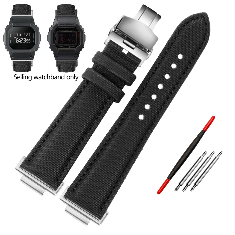 Ремешок для часов из волоконно-нейлона и кожи для Casio DW-5600 DW5600, GW-B5600 GA2100, ремешок для часов, спортивный холщовый браслет для часов
Ремешок для часов из волоконно-нейлона и кожи для Casio DW-5600 DW5600, GW-B5600 GA2100, ремешок для часов, спортивный холщовый браслет для часов