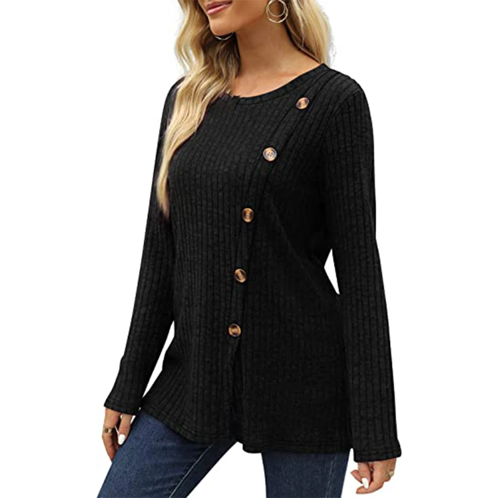 Travel Vacation Women Tops Jumper Shirts Side Slit Solid Color Spring Tunic Winter Autumm Breathable Comfortable
Travel Vacation Women Tops Jumper Shirts Side Slit Solid Color Spring Tunic Winter Autumm Breathable Comfortable