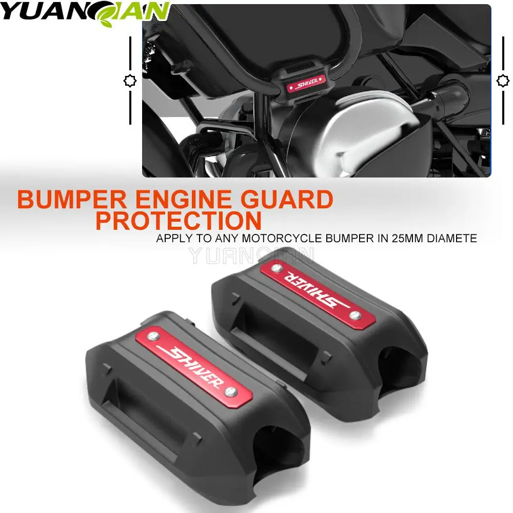 

Motorcycle 25MM Engine Crash bar Protection bluemper Decorative Guared FOR APRILIA SHIVER 750 SHIVER 900 2007-2016 2015 2014 13