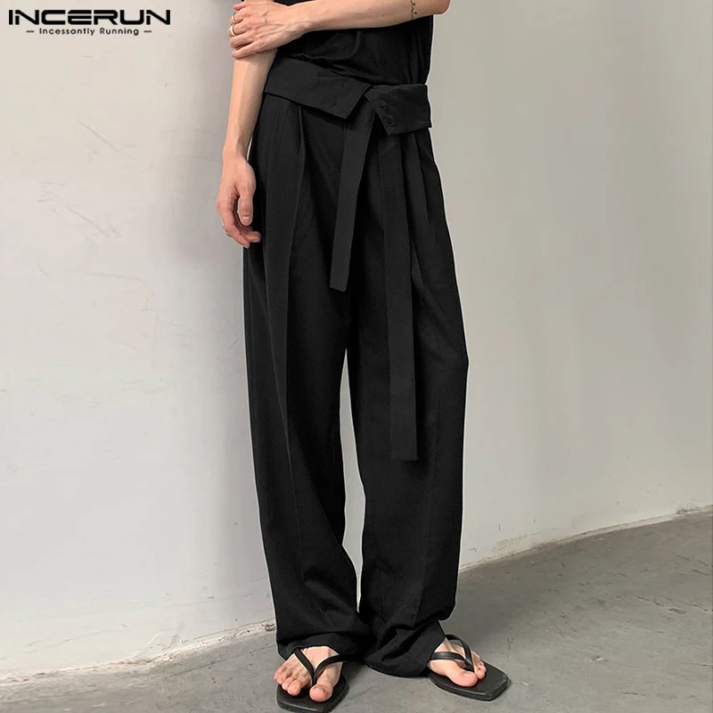 INCERUN 2023 Korean Style New Men High Waist Belt Long Pants Casual Streetwear Hot Sale Solid All-match Straight Trousers S-5XL
INCERUN 2023 Korean Style New Men High Waist Belt Long Pants Casual Streetwear Hot Sale Solid All-match Straight Trousers S-5XL
