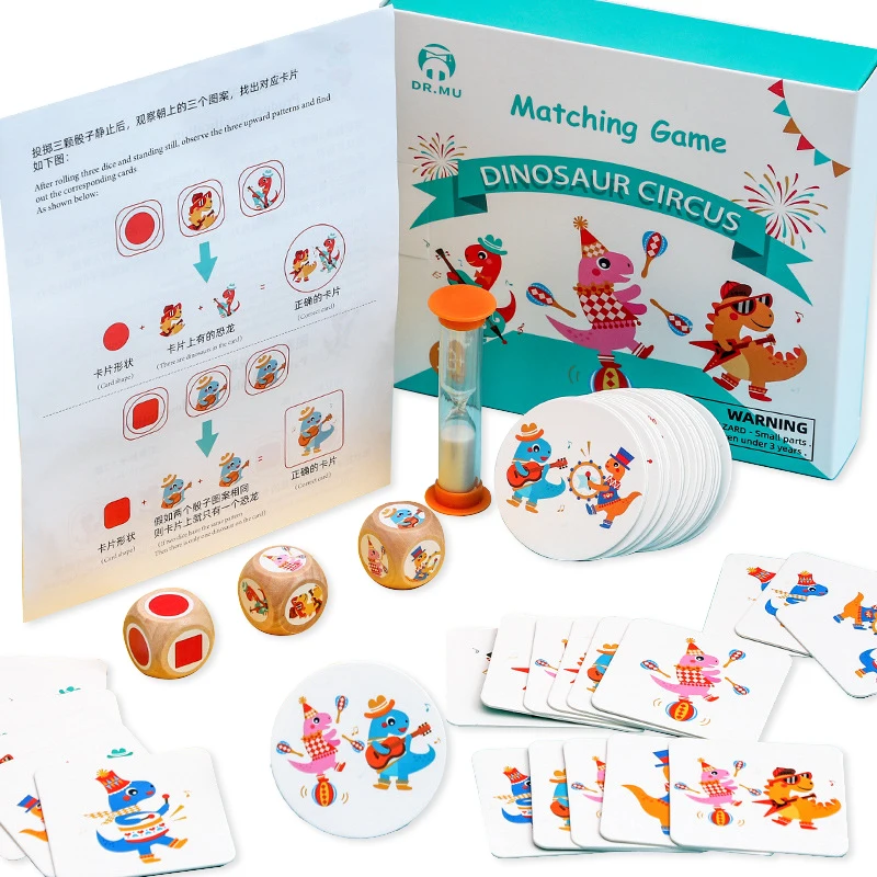 Kids Logic Board Game Dinosaur Pattern Memory Chess Matching Game Reaction Training Educational Interaction Toys For Children
Kids Logic Board Game Dinosaur Pattern Memory Chess Matching Game Reaction Training Educational Interaction Toys For Children