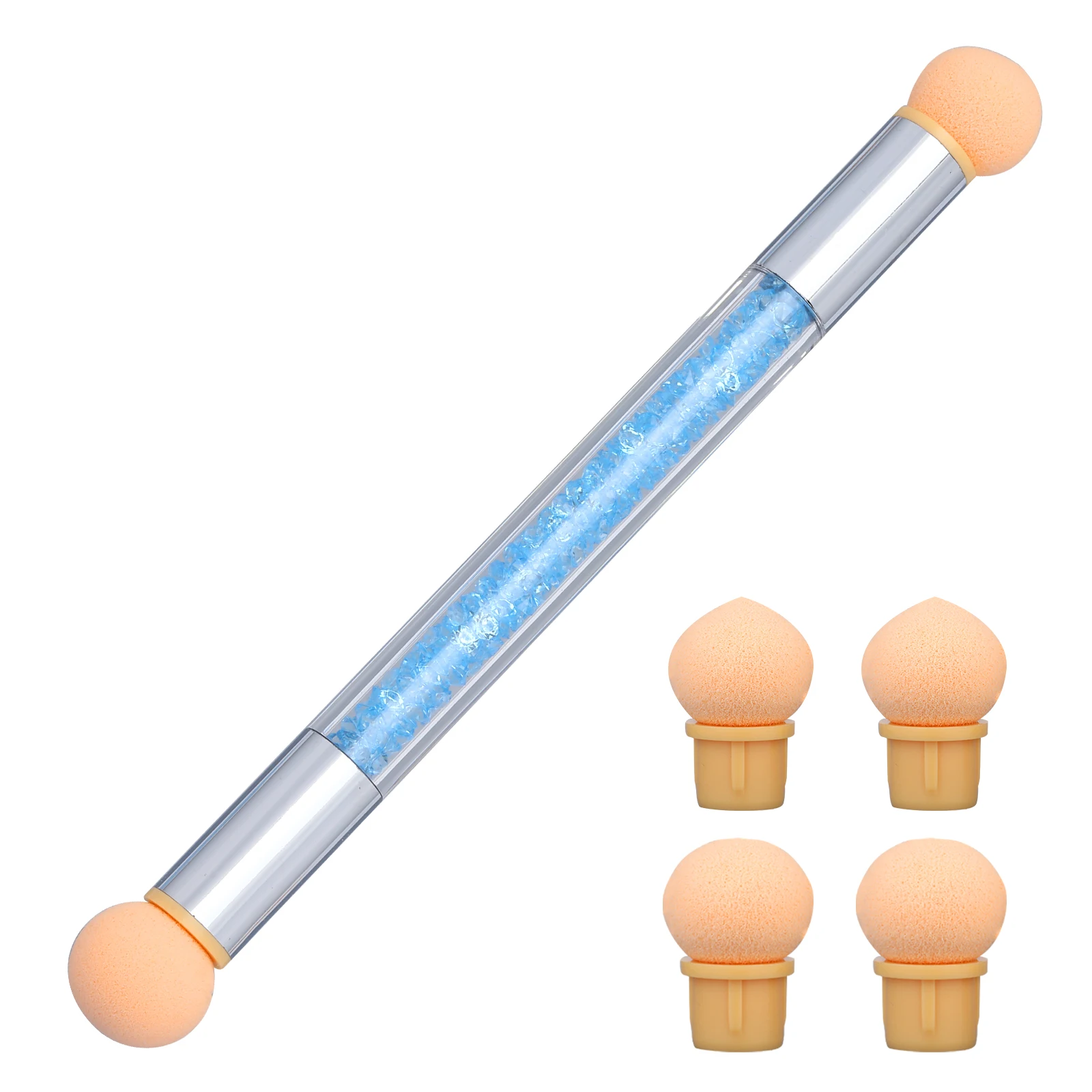 1 Pc Double-ended Gradient Shading Pen Dotting Brush Sponge Head Rhinestone Handle Nail Art Brush Nail Art Painting Tool
1 Pc Double-ended Gradient Shading Pen Dotting Brush Sponge Head Rhinestone Handle Nail Art Brush Nail Art Painting Tool