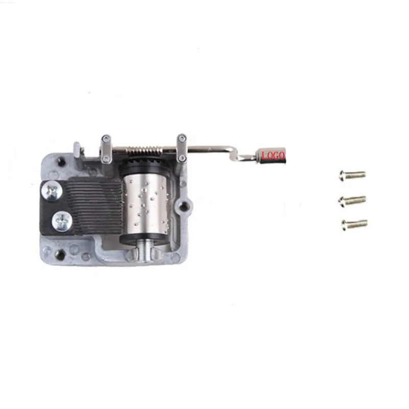 Hand-cranked music box movement Handmade DIY music box with 3 screws to make music bell accessories Customizable logo
Hand-cranked music box movement Handmade DIY music box with 3 screws to make music bell accessories Customizable logo