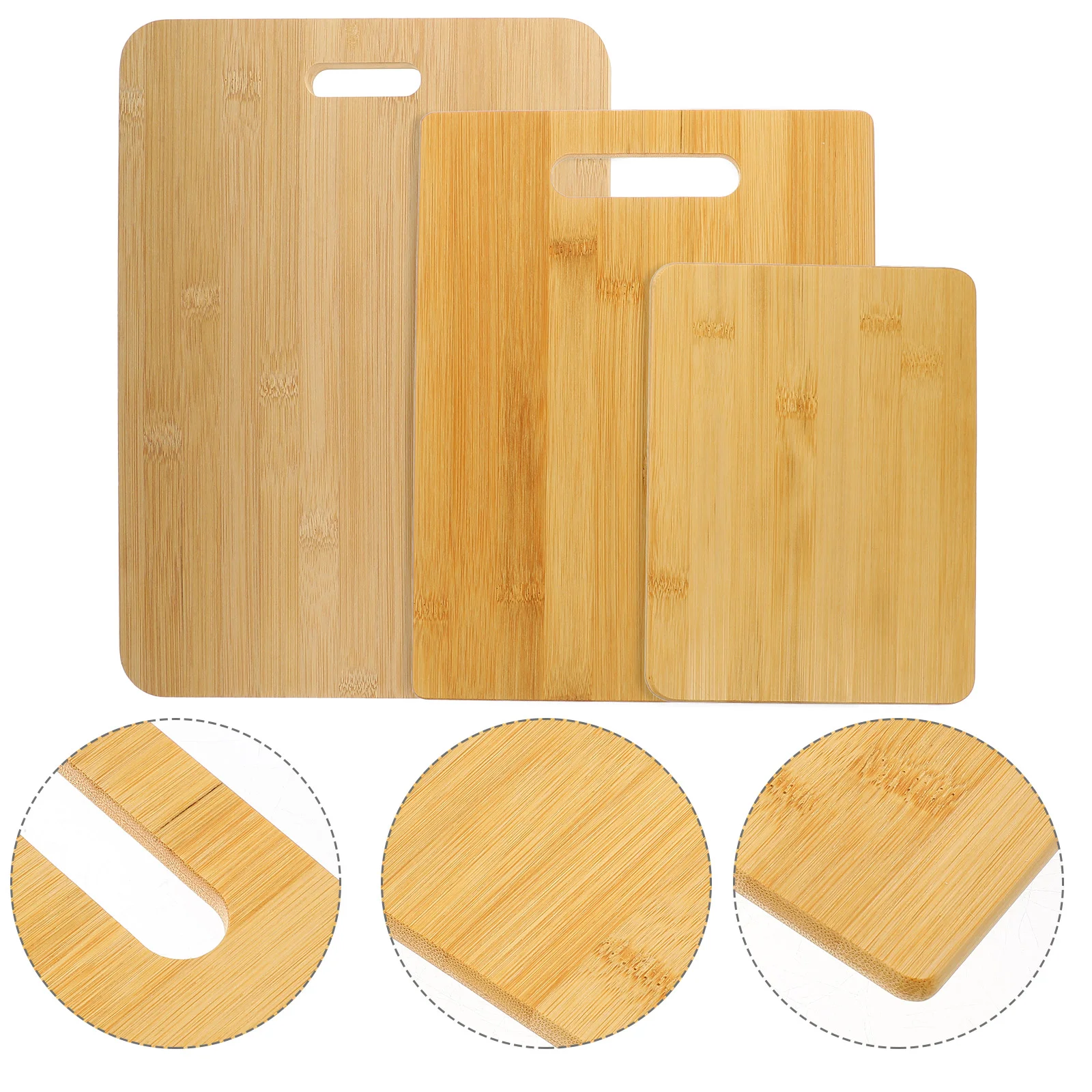 3 Pcs Board Wooden Cutting Kitchen Gadget Hanging Design Boards Meat Supplies Household Bamboo Reusable Chopping Travel Fruit
3 Pcs Board Wooden Cutting Kitchen Gadget Hanging Design Boards Meat Supplies Household Bamboo Reusable Chopping Travel Fruit