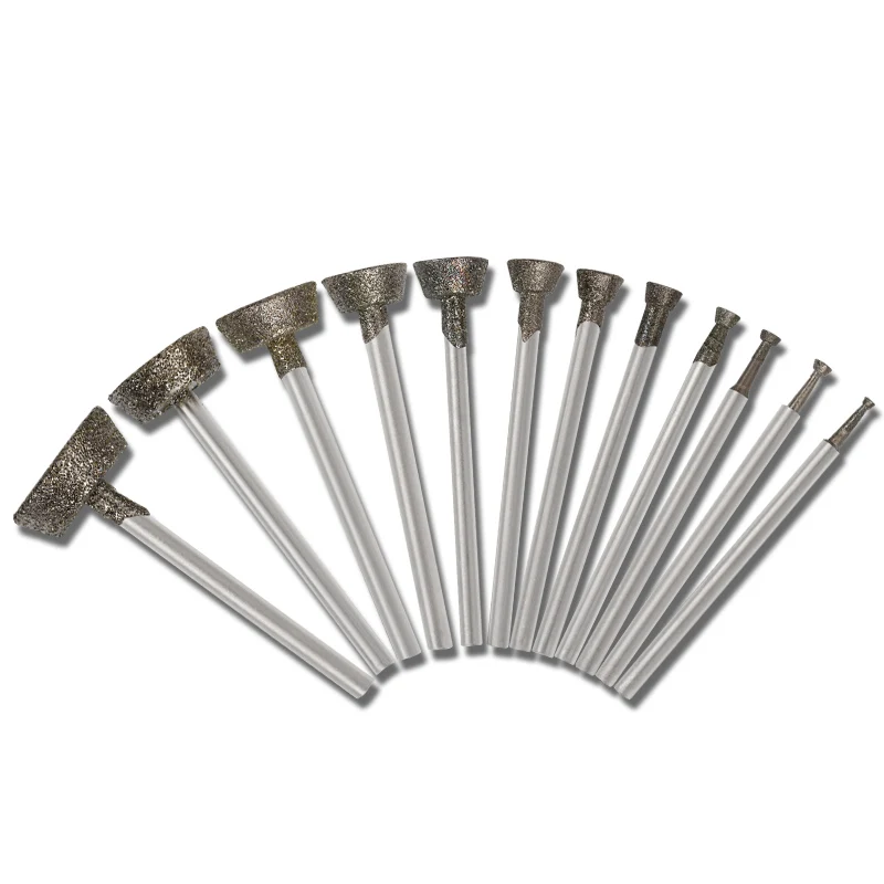 5 pieces of 2.35mm/3.0mm handle diamond grinding heads, metal, stone, jade, carving and grinding rotating tools
5 pieces of 2.35mm/3.0mm handle diamond grinding heads, metal, stone, jade, carving and grinding rotating tools