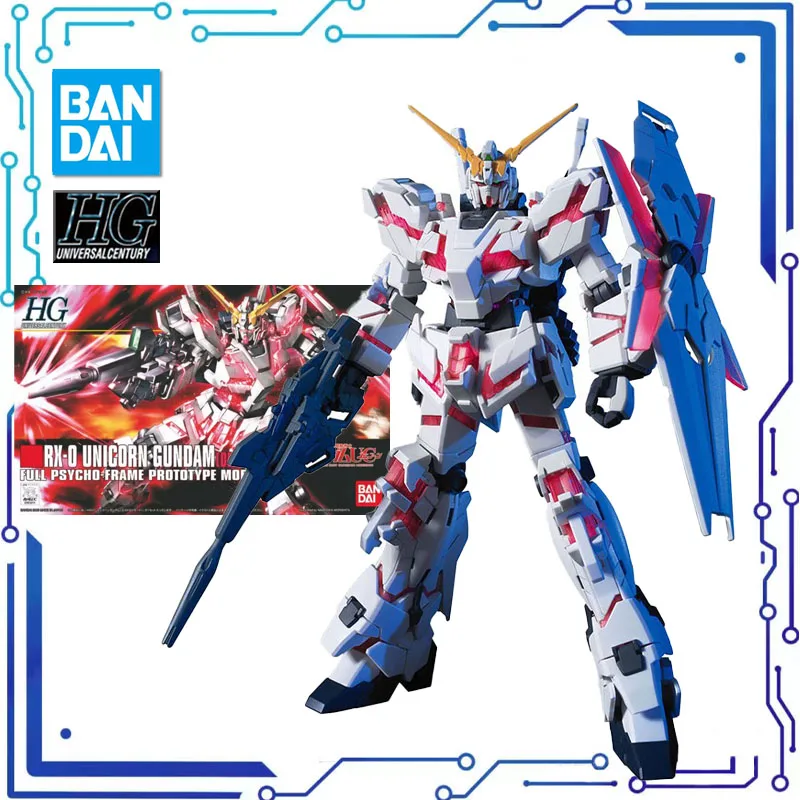 

BANDAI Anime HG 1/144 RX-0 единорог GUNDAM новый мобильный отчет Gundam сборка пластиковая модель комплект экшн-игрушки Фигурки подарок
