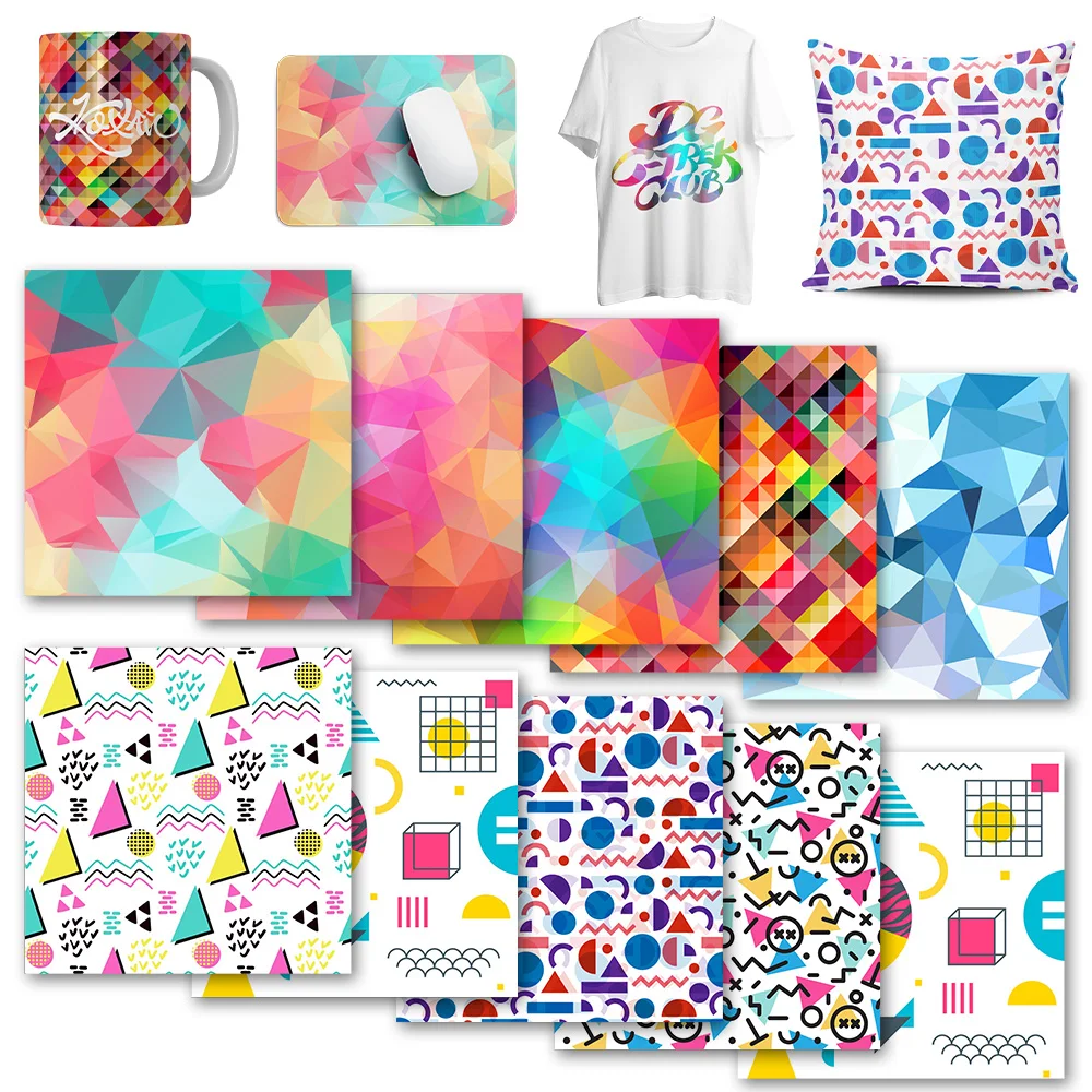 Lucky Goddness Infusible Transfer Ink 1 Pcs 12x12" Geometry Sublimation Transfer Paper Cricut Mug Press Transfer for T-Shirt DIY
Lucky Goddness Infusible Transfer Ink 1 Pcs 12x12" Geometry Sublimation Transfer Paper Cricut Mug Press Transfer for T-Shirt DIY