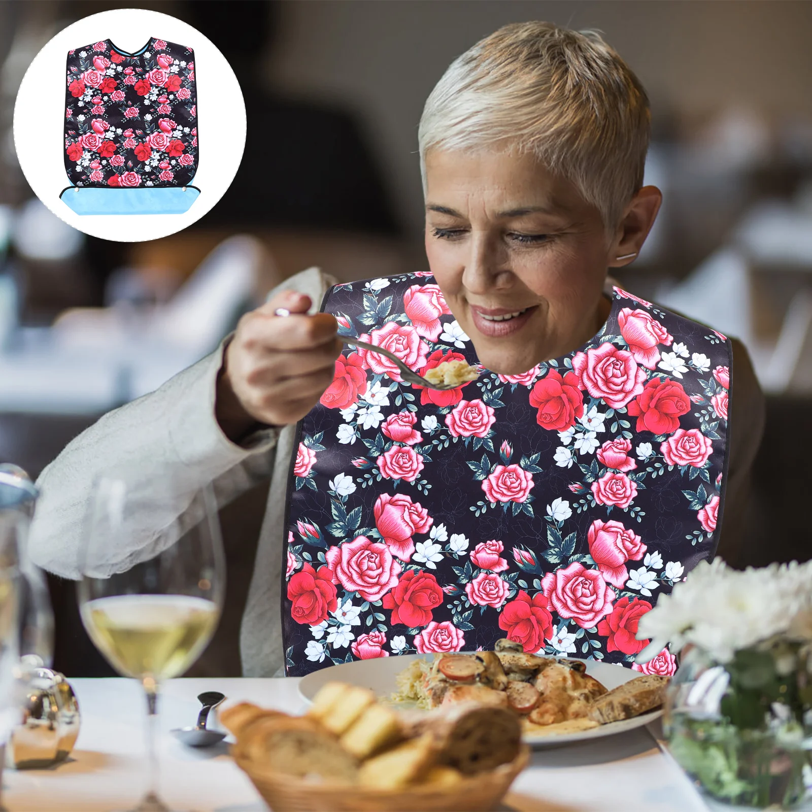 Bib Double Layer Waterproof Burp Cloth Elderly Adult Feed Used Rice Polyester Printed Women Man
Bib Double Layer Waterproof Burp Cloth Elderly Adult Feed Used Rice Polyester Printed Women Man