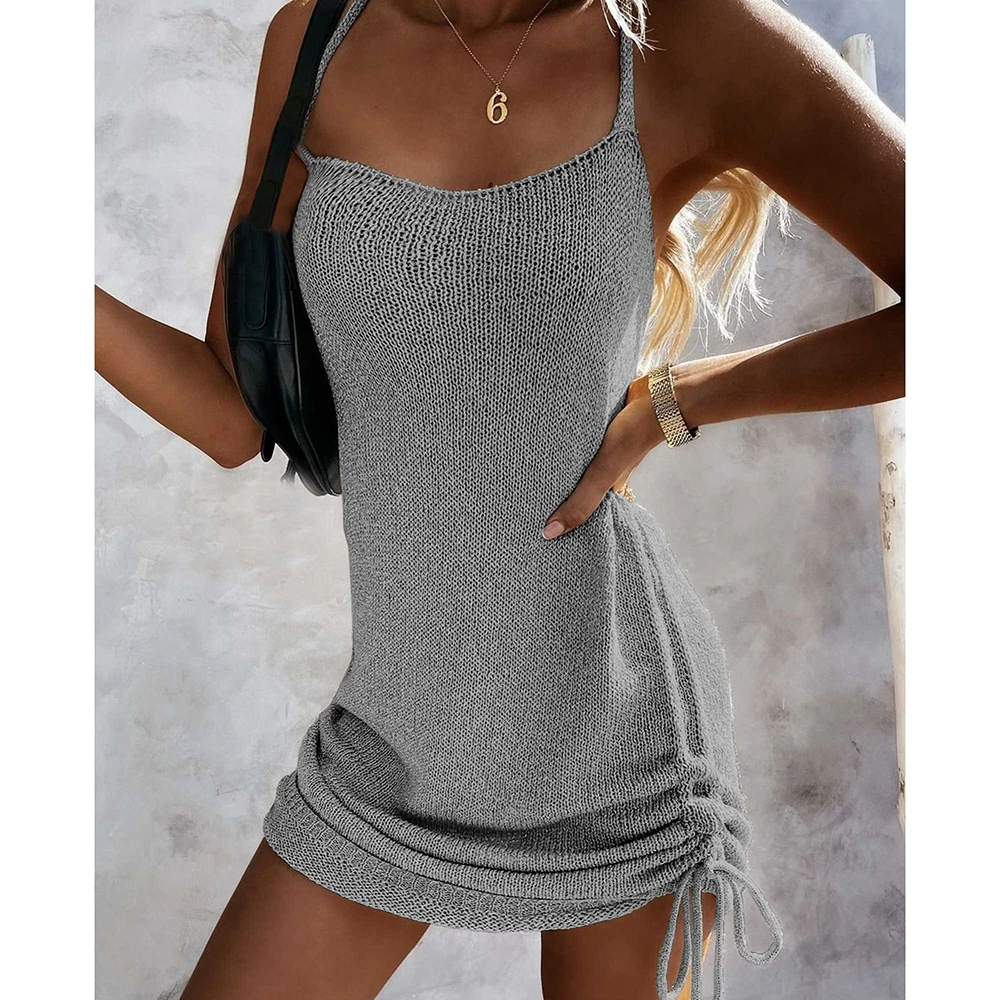 Elegant Dresses for Women 2022 Sexy Knit Sling Drawstring Dress Outfits Ladies Birthday Party Club Sundress 2022 Summer
Elegant Dresses for Women 2022 Sexy Knit Sling Drawstring Dress Outfits Ladies Birthday Party Club Sundress 2022 Summer
