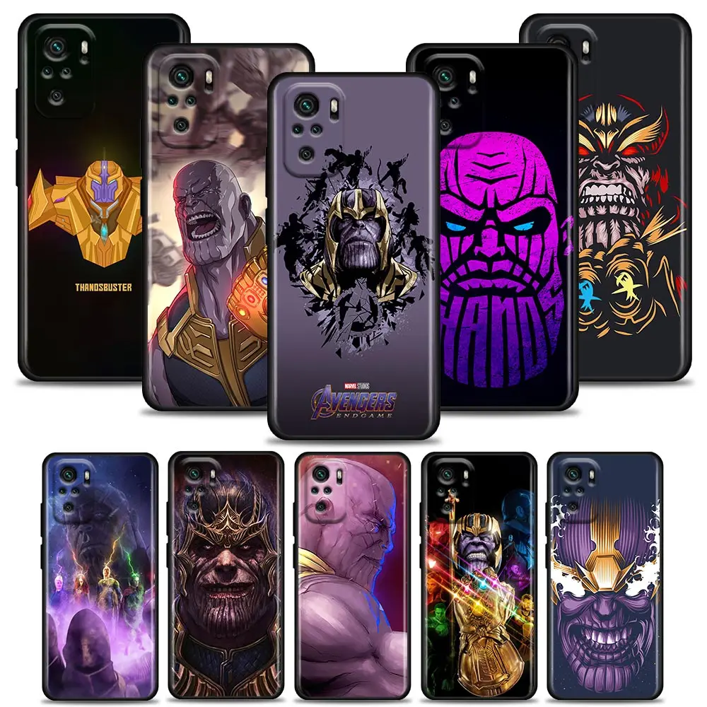 

Marvel Avengers Thanos Comic Cartoon Phone Case For Redmi Note 11S 11T 11E 11 10 10S 9T 9S 9 8T 8 2021 7 Pro 5G 4G Xiaomi Cover