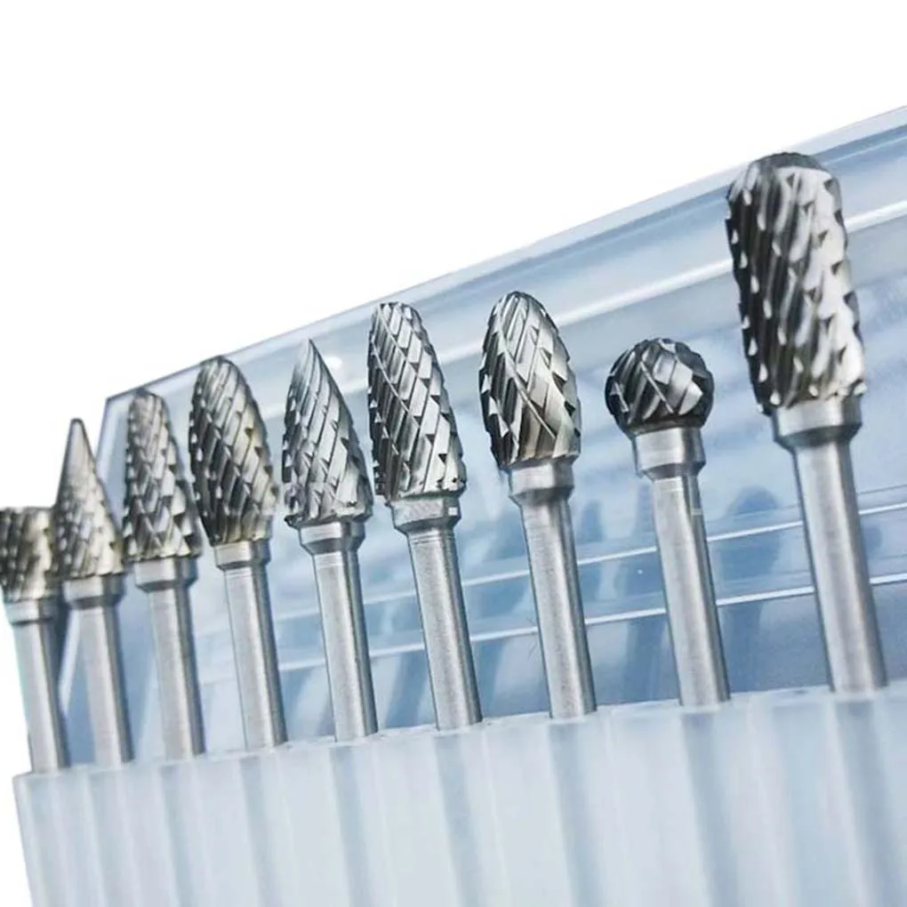 10Pcs Shank Tungsten Carbide Milling Cutter Rotary brocas com escareador hss steel cone drill set diamond drill Electric Grindin
10Pcs Shank Tungsten Carbide Milling Cutter Rotary brocas com escareador hss steel cone drill set diamond drill Electric Grindin