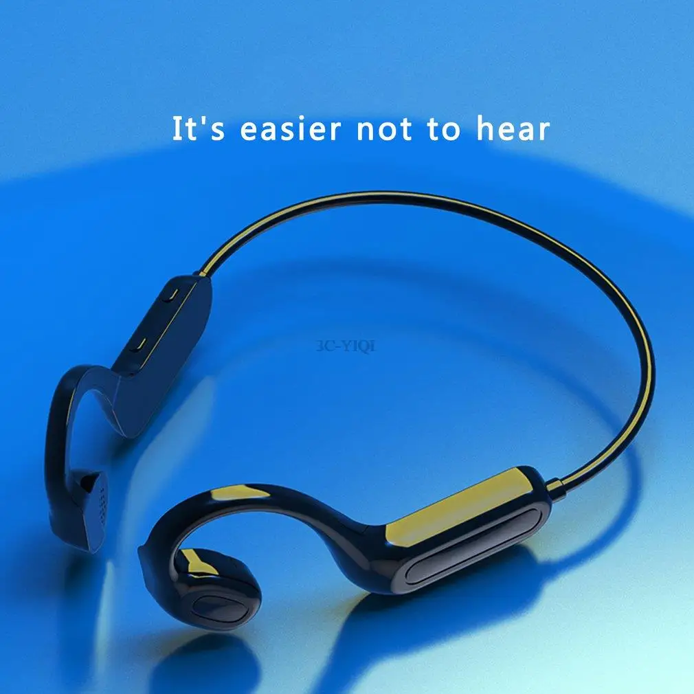 Bone Conduction Headphones Bluetooth-compatible Wireless Earphone Waterproof Not In-ear Sport Ear Hook Hands-free With Mic
Bone Conduction Headphones Bluetooth-compatible Wireless Earphone Waterproof Not In-ear Sport Ear Hook Hands-free With Mic