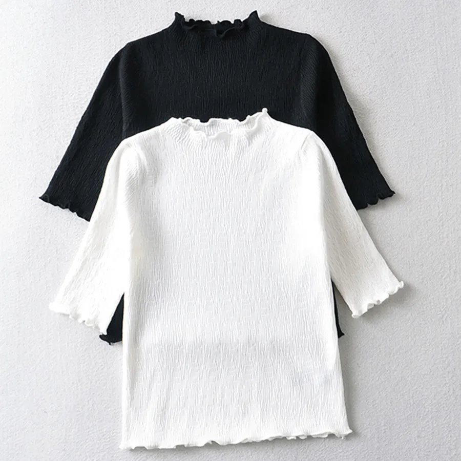 Elmsk 2022 Summer T Shirt Women Camisetas Verano Mujer Women Short Tops Basic Harajuku Tshirt Fashion Solid Simple Elastic
Elmsk 2022 Summer T Shirt Women Camisetas Verano Mujer Women Short Tops Basic Harajuku Tshirt Fashion Solid Simple Elastic