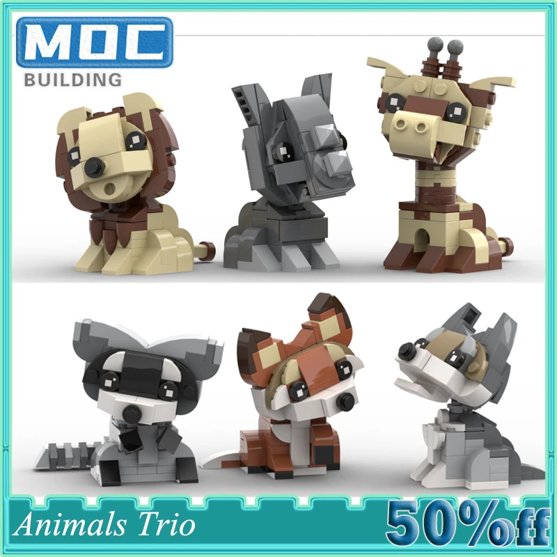MOC Building Block Savannah Trio Animal Model Assembly Educational Creative Puzzle Splicing Children's Toys Gift
MOC Building Block Savannah Trio Animal Model Assembly Educational Creative Puzzle Splicing Children's Toys Gift