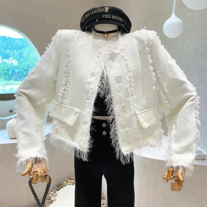 New Women's Clothing 2022 Autumn Tassel fashionable top Short coat tweed fashion long sleeve top jackets
New Women's Clothing 2022 Autumn Tassel fashionable top Short coat tweed fashion long sleeve top jackets