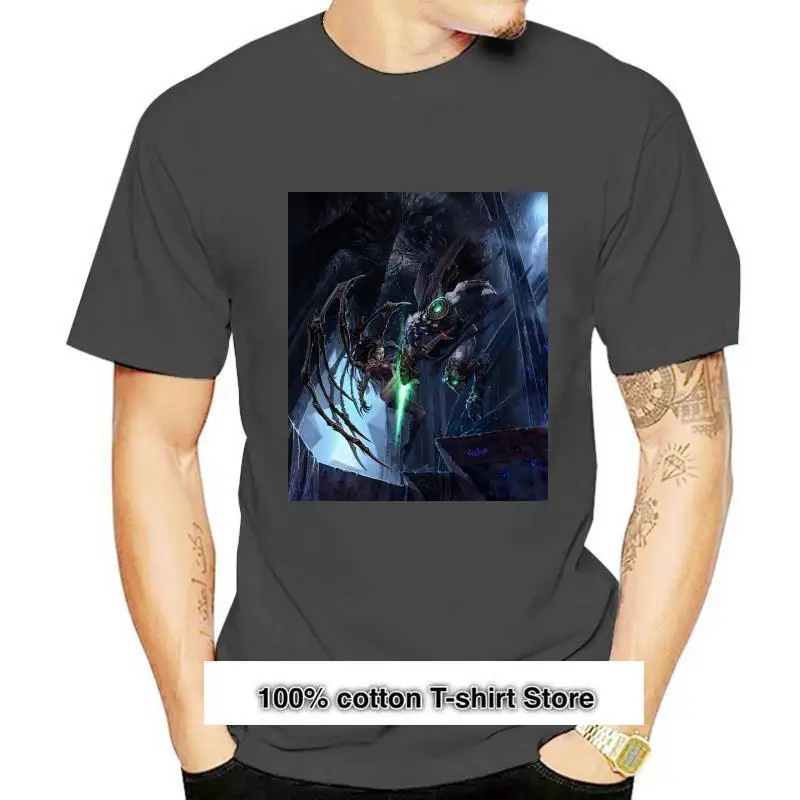 Camiseta Funy para hombre, camisa de manga corta con cuello redondo, Zeratul vs Kerrigan, Stacraft
Camiseta Funy para hombre, camisa de manga corta con cuello redondo, Zeratul vs Kerrigan, Stacraft