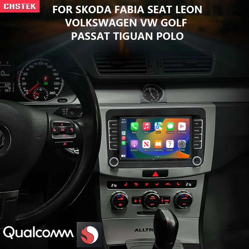 CHSTEK Car Radio Multimedia DVD Qualcomm Player Carplay WIFI for Skoda Fabia Seat Leon Volkswagen VW Golf Passat Tiguan Polo
CHSTEK Car Radio Multimedia DVD Qualcomm Player Carplay WIFI for Skoda Fabia Seat Leon Volkswagen VW Golf Passat Tiguan Polo
