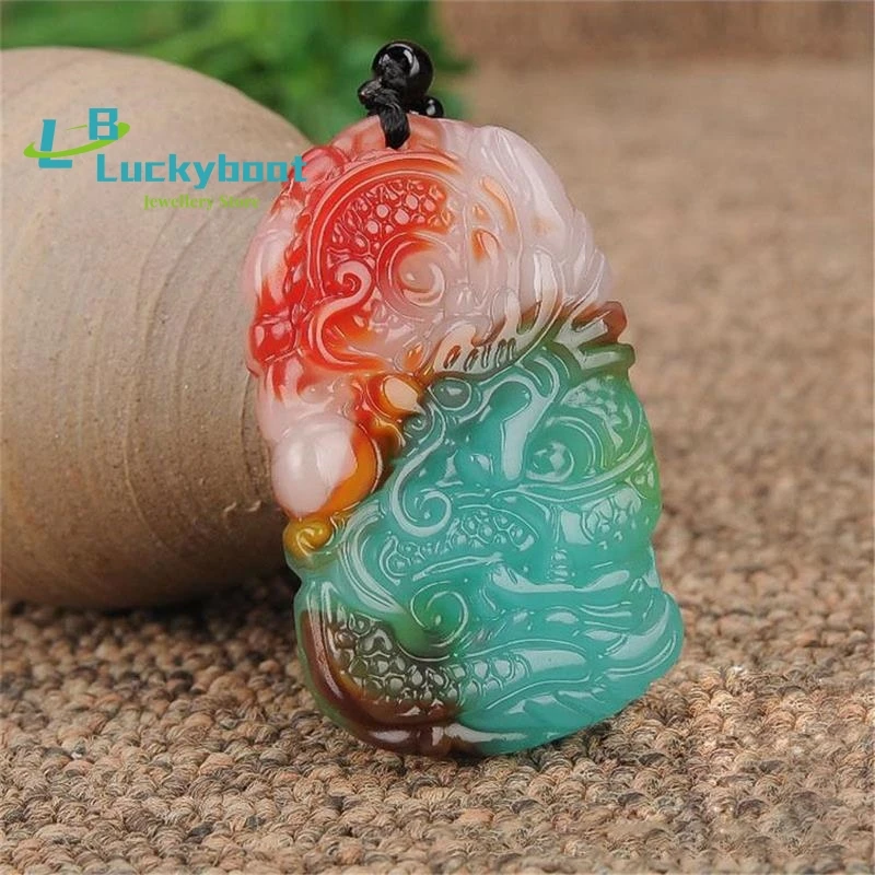 New Design Xinjiang Seven Color Natural Jadeite Chicken Blood Onyx Flowering Dragon Pendant Necklaces for Women and Men Dropship
New Design Xinjiang Seven Color Natural Jadeite Chicken Blood Onyx Flowering Dragon Pendant Necklaces for Women and Men Dropship