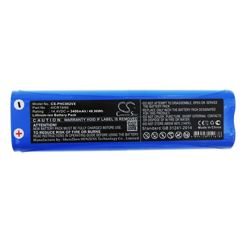 Vacuum Cleaner Battery 3400mAh For Philips Bissell 4ICR19/65 2142 1605C 1974 16052 16058 16059 1605A 1605R 1605W FC8820 FC8810
Vacuum Cleaner Battery 3400mAh For Philips Bissell 4ICR19/65 2142 1605C 1974 16052 16058 16059 1605A 1605R 1605W FC8820 FC8810