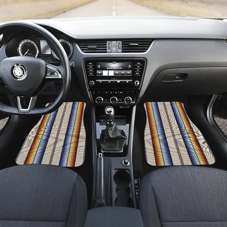 Beige Rainbow Colorful Stripes Car Floor Mats Set, Front and Back Floor Mats for Car, Car Accessories
Beige Rainbow Colorful Stripes Car Floor Mats Set, Front and Back Floor Mats for Car, Car Accessories