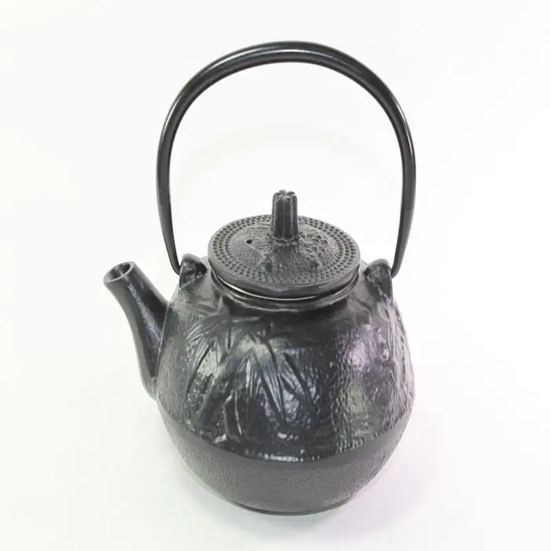 fl oz Black Pine Plum Bamboo Japanese Iron Teapot Tetsubin Infuser Filter F15338
fl oz Black Pine Plum Bamboo Japanese Iron Teapot Tetsubin Infuser Filter F15338