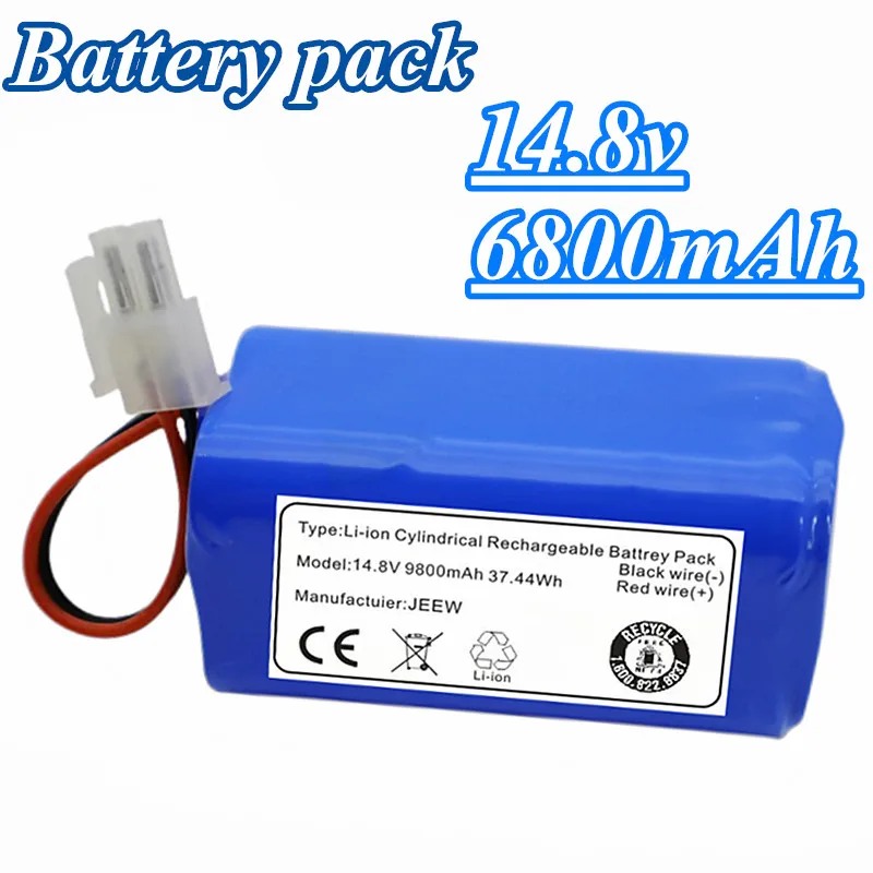 100% New Rechargeable Li-Ion Battery 14.8V 6800mah Robot Vacuum Cleaner Accessories Chuwi ILife A4 A4S A6 Replace The Battery
100% New Rechargeable Li-Ion Battery 14.8V 6800mah Robot Vacuum Cleaner Accessories Chuwi ILife A4 A4S A6 Replace The Battery