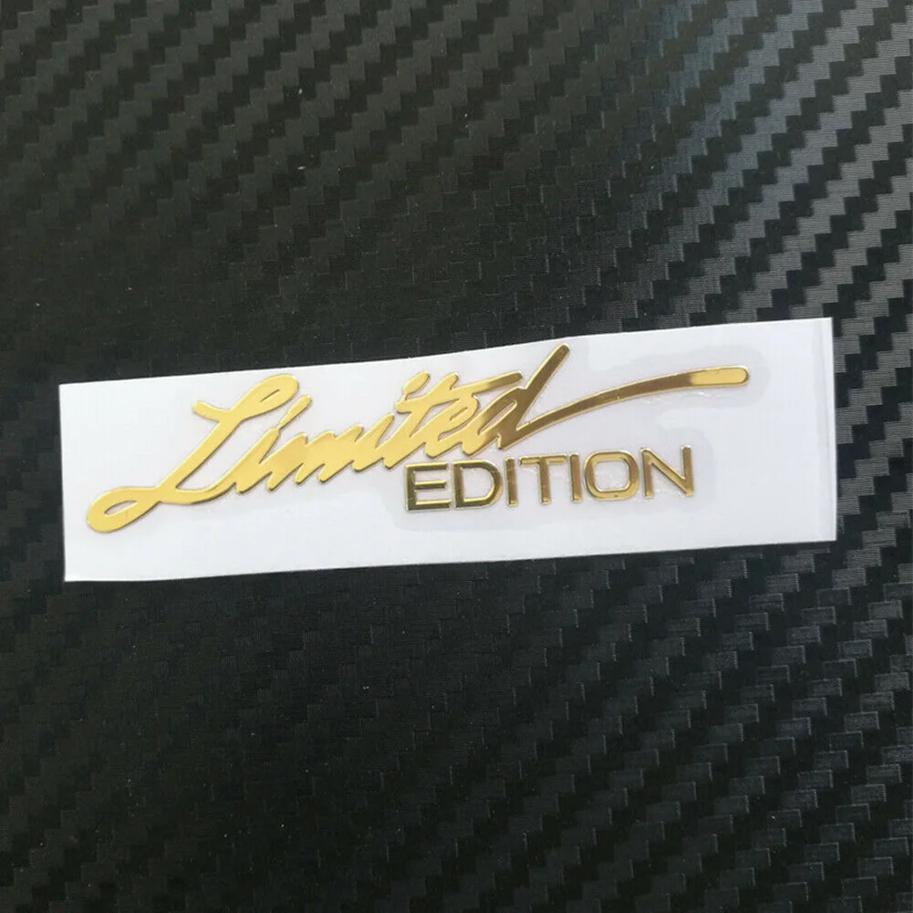 2Pcs Limited Edition Emblem 3D Metal Sticker Decal Creative Car Motorcycle Accessories Badge Styling Decoration Gold Silver
2Pcs Limited Edition Emblem 3D Metal Sticker Decal Creative Car Motorcycle Accessories Badge Styling Decoration Gold Silver