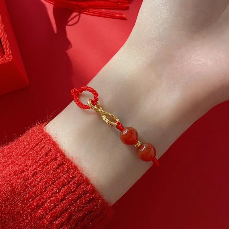 Bracelet Female South Agate 925 Sterling Silver Zodiac Year Fashion Red Rope Transfer Beads 2023 Bestie Birthday Gift
Bracelet Female South Agate 925 Sterling Silver Zodiac Year Fashion Red Rope Transfer Beads 2023 Bestie Birthday Gift