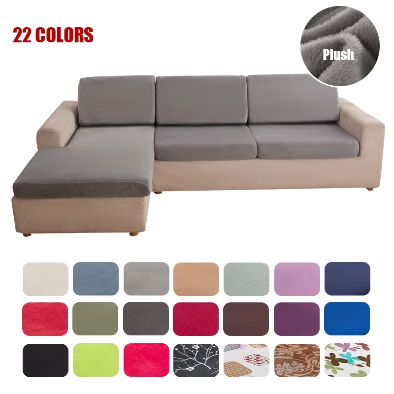 Thick Plush Sofa Seat Cushion Cover Stretch Anti-dust Elastic Chaise Longue Corner L Shape Chair Cover Furniture Protector 1PC
Thick Plush Sofa Seat Cushion Cover Stretch Anti-dust Elastic Chaise Longue Corner L Shape Chair Cover Furniture Protector 1PC