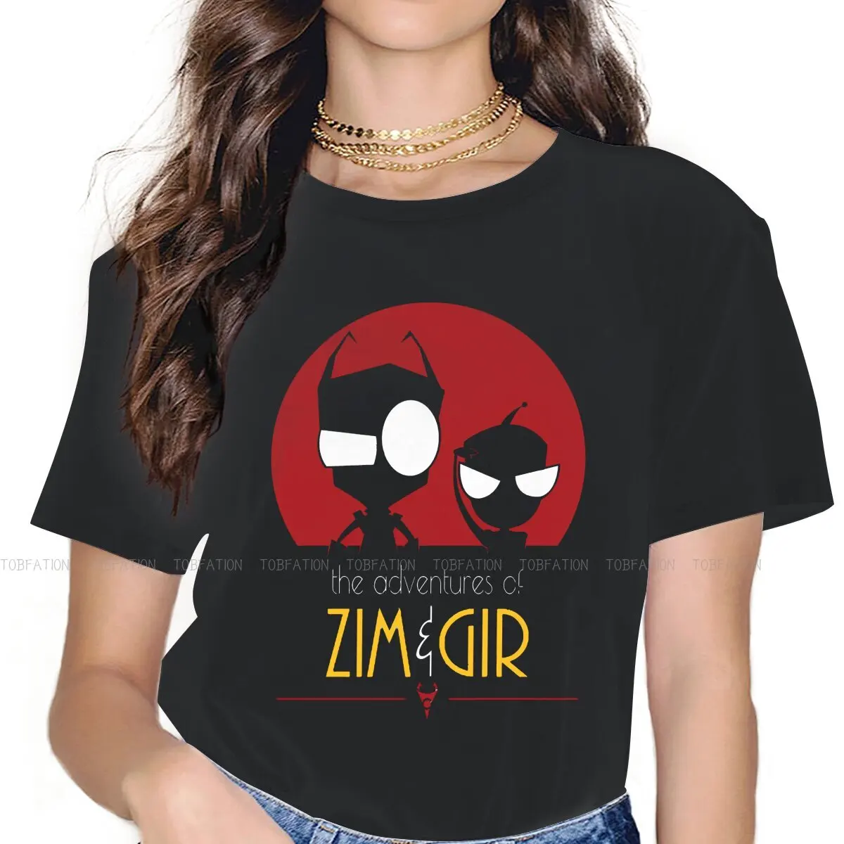 Adventures of Gir Classic TShirt For Girls Invader Zim Gaz Membrane Animated Tops Female T Shirt Homme Printed
Adventures of Gir Classic TShirt For Girls Invader Zim Gaz Membrane Animated Tops Female T Shirt Homme Printed