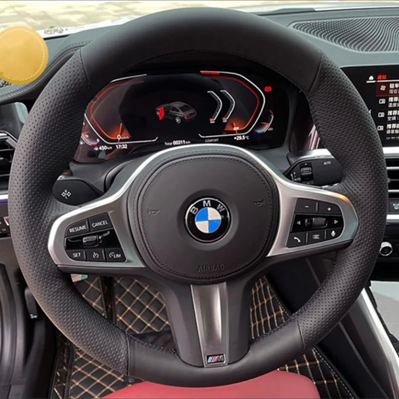 DIY Hand-Stitch Leather Car Steering Wheel Cover for BMW X1 X2 X3 X4 X5 X6 1/2 series 3 series 4 series 5/6 series M3 M4
DIY Hand-Stitch Leather Car Steering Wheel Cover for BMW X1 X2 X3 X4 X5 X6 1/2 series 3 series 4 series 5/6 series M3 M4