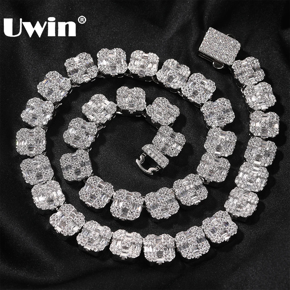 UWIN 12 MM Cross Baguettecz Bracelets for Women AAAAA Iced Out Bling CZ Cuban Link Chain Necklaces Fashion Jewelry for Gift
UWIN 12 MM Cross Baguettecz Bracelets for Women AAAAA Iced Out Bling CZ Cuban Link Chain Necklaces Fashion Jewelry for Gift