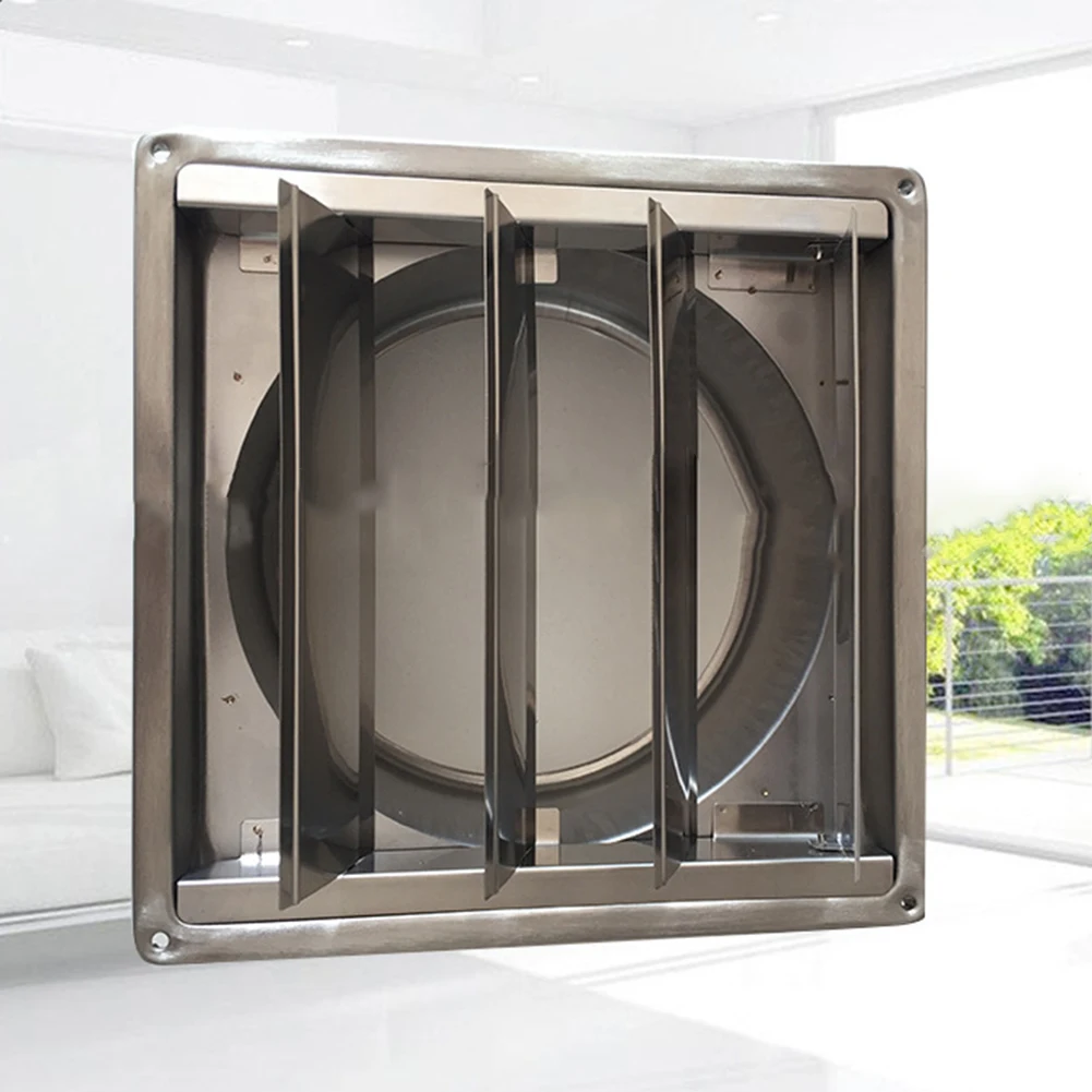 Air Vent Cover Cap Duct Grill 125/150mm Stainless Steel Square Ventilation Cover Air Outlet External Wall Rain Cap Home Decor
Air Vent Cover Cap Duct Grill 125/150mm Stainless Steel Square Ventilation Cover Air Outlet External Wall Rain Cap Home Decor
