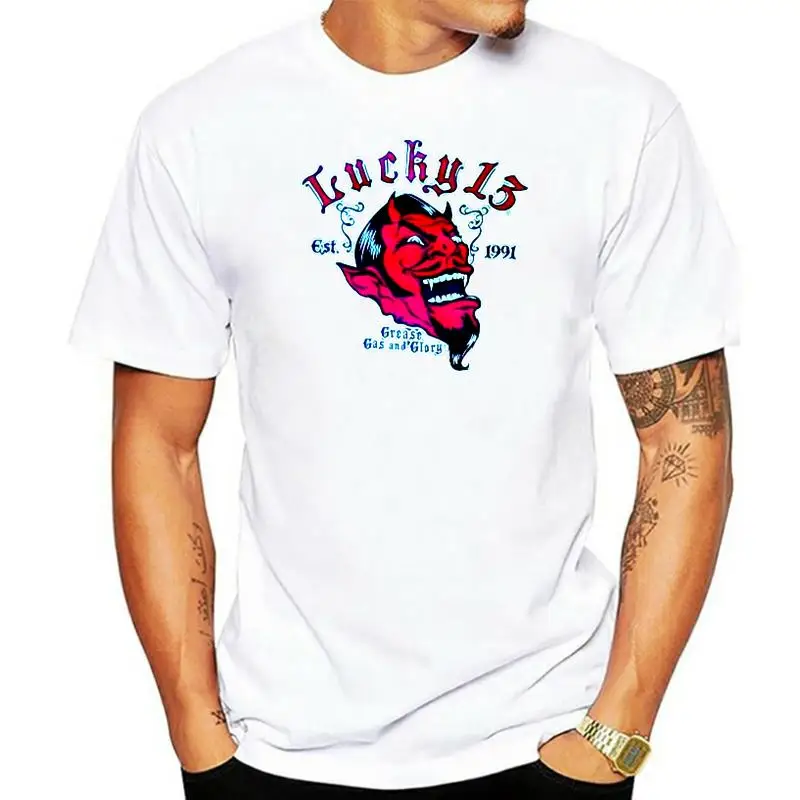 Красная дьявола Hot Rod Car Work Shirt Gas Glory Lucky 13 
Красная дьявола Hot Rod Car Work Shirt Gas Glory Lucky 13