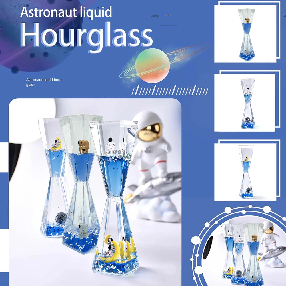 Liquid Motion Bubbler Astronaut Hourglass Relaxing Desk Toy Tabletop Timer Decoration Home Room Office Ornament Birthday Gift
Liquid Motion Bubbler Astronaut Hourglass Relaxing Desk Toy Tabletop Timer Decoration Home Room Office Ornament Birthday Gift