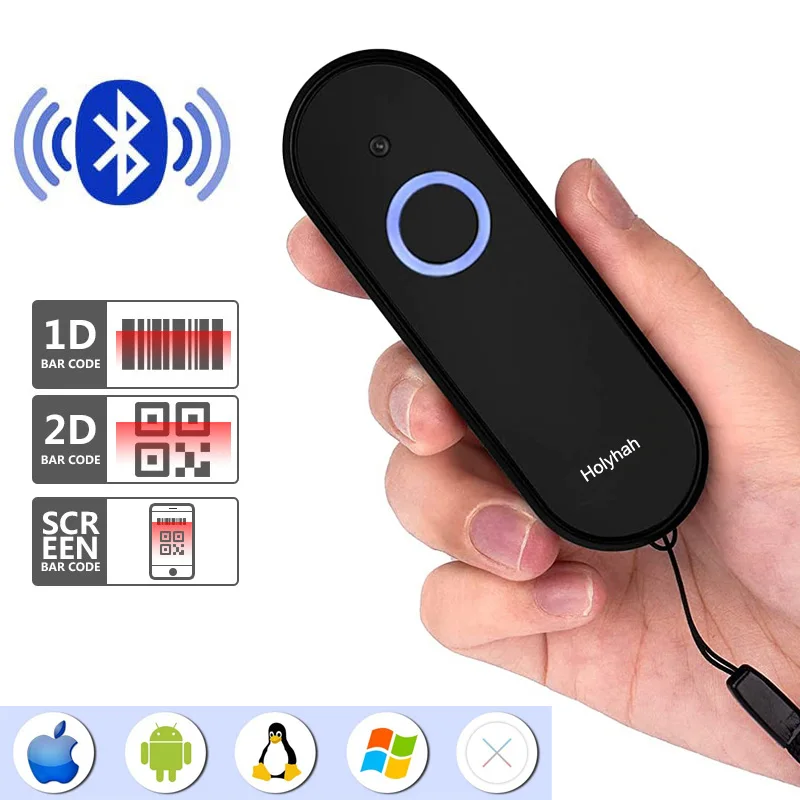 Mini Barcode Scanner Portable QR Bar Code Reader CCD 1D 2D Wireless Bluetooth Scanner for Supermarket Warehouse Express Delivery
Mini Barcode Scanner Portable QR Bar Code Reader CCD 1D 2D Wireless Bluetooth Scanner for Supermarket Warehouse Express Delivery