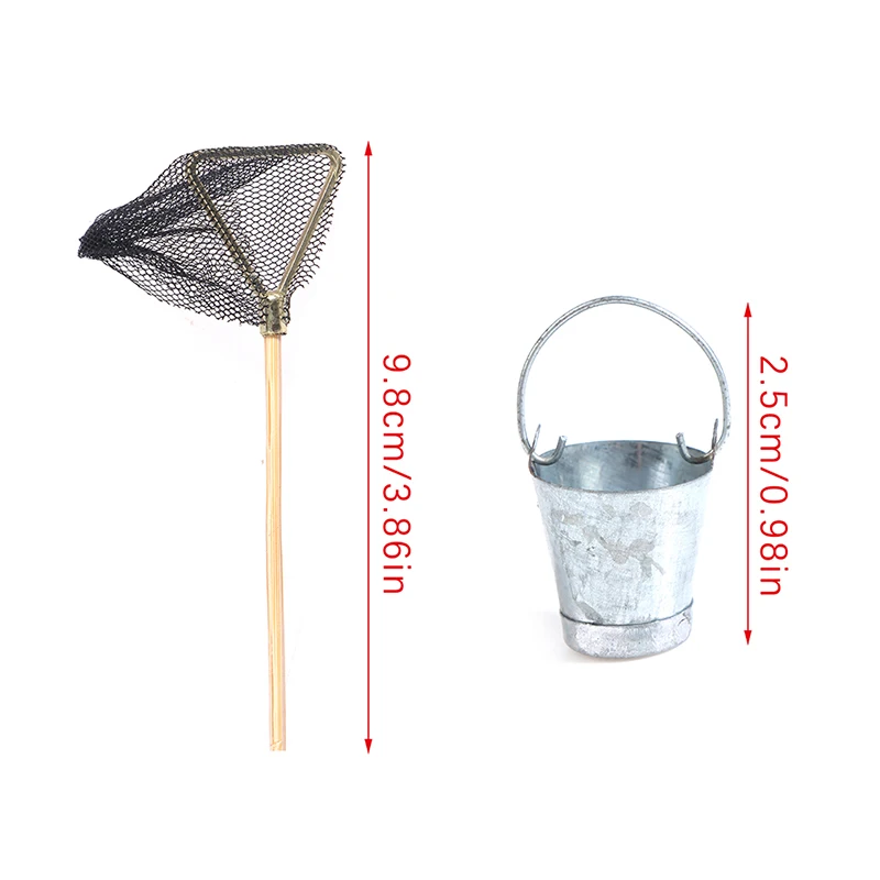 1 Набор 1:12 миниатюрная рыболовная сеть для кукольного домика с небольшим железным ведром, модель сада, декор для гостиной, игрушечный игровой домик
1 Набор 1:12 миниатюрная рыболовная сеть для кукольного домика с небольшим железным ведром, модель сада, декор для гостиной, игрушечный игровой домик