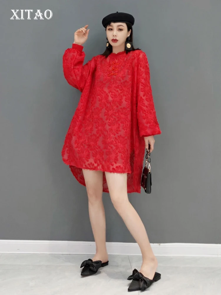 XITAO Women Solid Color Dress Fashion Full Sleeve Small Fresh Split Irregular 2022 Spring Casual Style Loose Dress WLD6607
XITAO Women Solid Color Dress Fashion Full Sleeve Small Fresh Split Irregular 2022 Spring Casual Style Loose Dress WLD6607