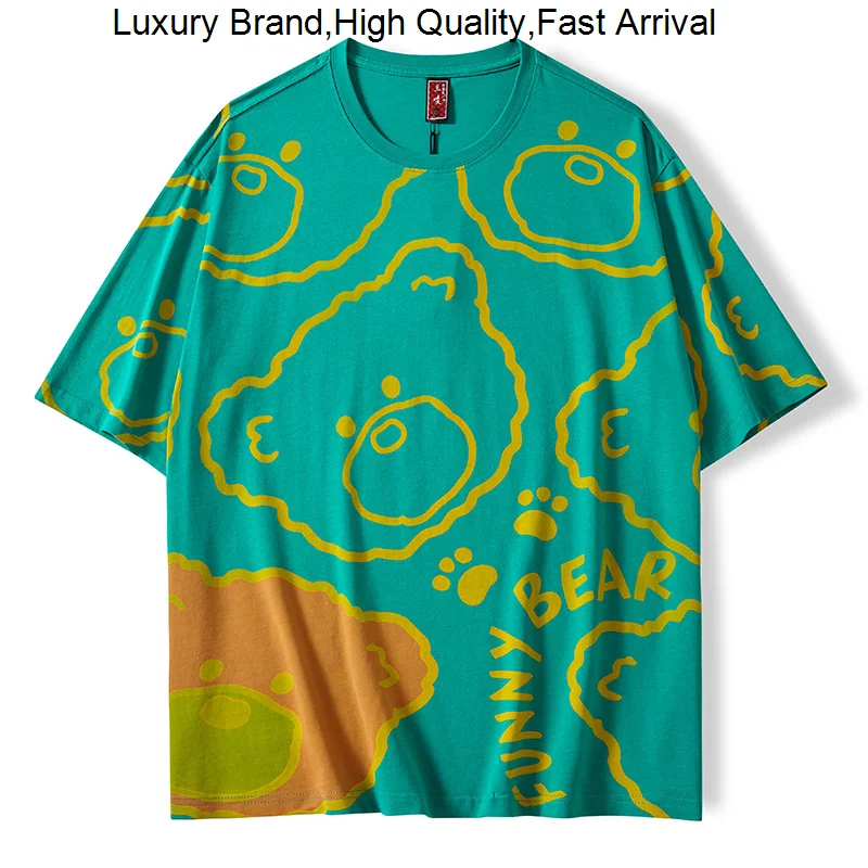 couple Summer pure cotton short bears cartoon printing trend half -sleeved men and women T -shirts
couple Summer pure cotton short bears cartoon printing trend half -sleeved men and women T -shirts